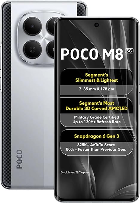 Poco M8 5G Frost Silver Review: 8GB RAM aur 128GB Storage wala Best Budget 5G Phone?